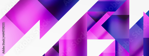 Captivating vector abstraction. Triangles interlock in mesmerizing dance, crafting dynamic geometric backdrop. Fusion of shapes and angles creates artful symphony of modern design