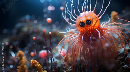 octopoid alien in the sea photo