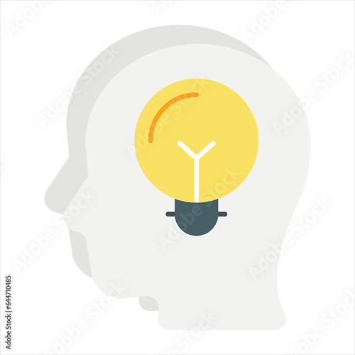 knowledge flat icon design style