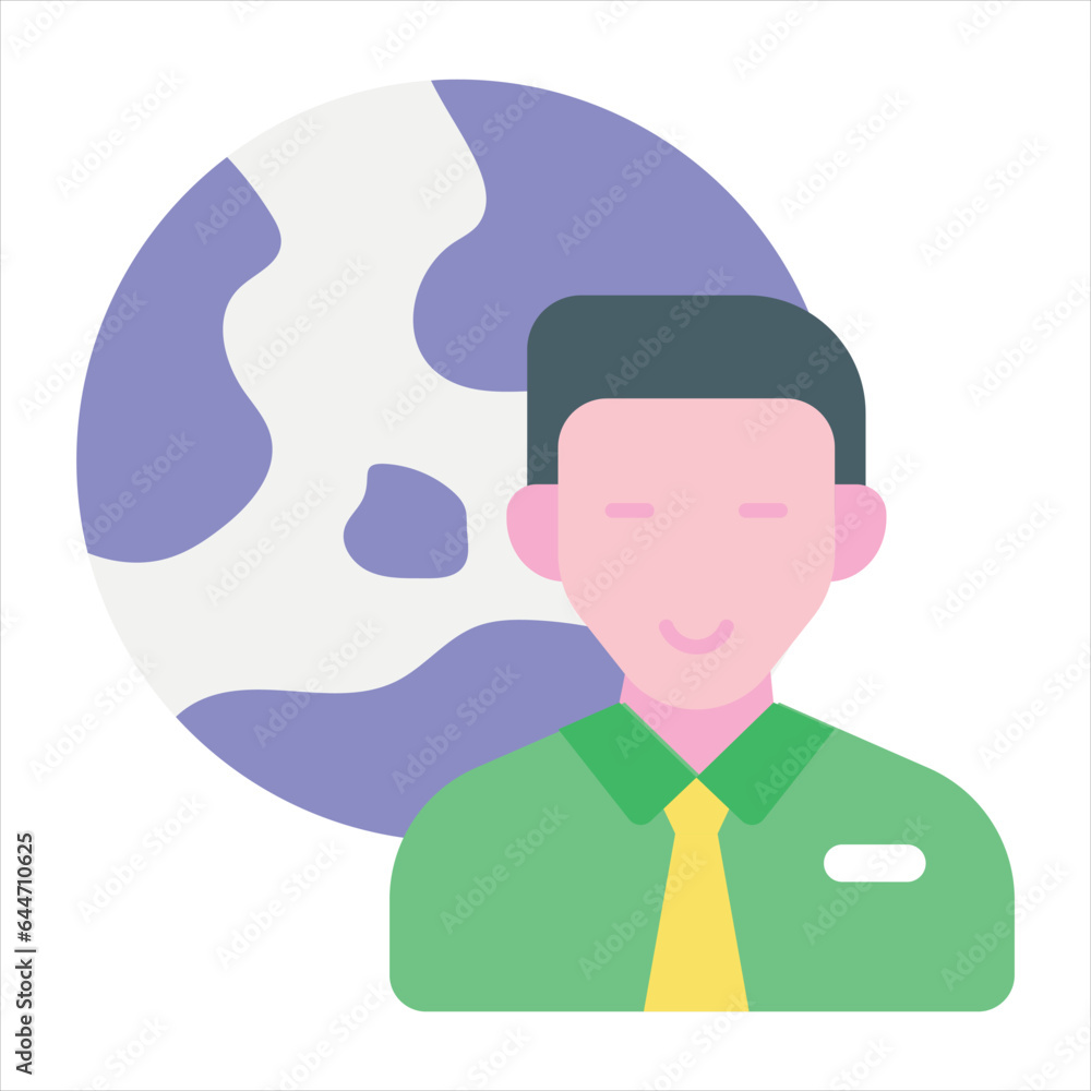 global business flat icon design style global business flat icon design style