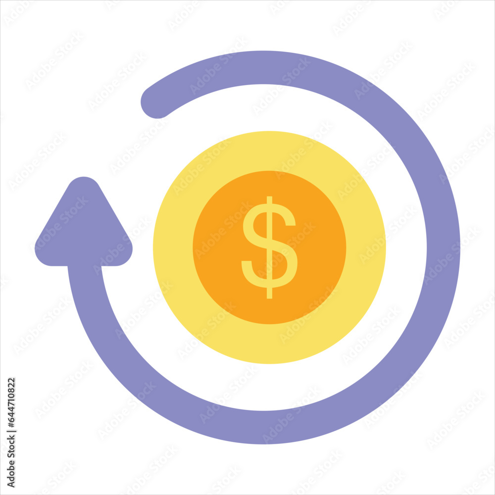 refresh flat icon design style