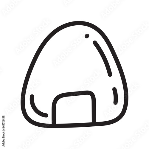 onigiri food doodle icon