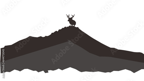 deer icon on cliff