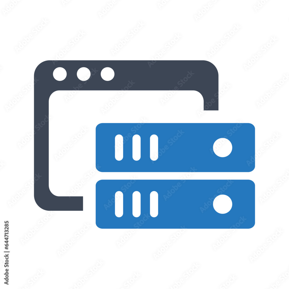 Network server storage vector icon Network server storage vector icon