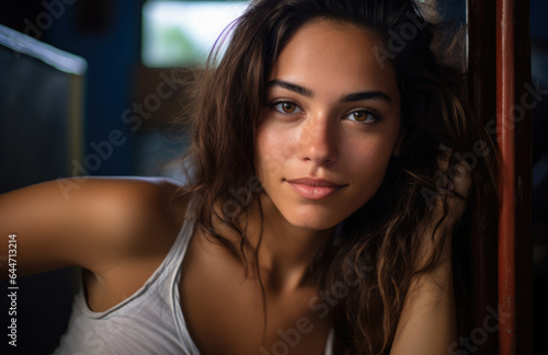 Closeup of a young Cuban woman © JuanM