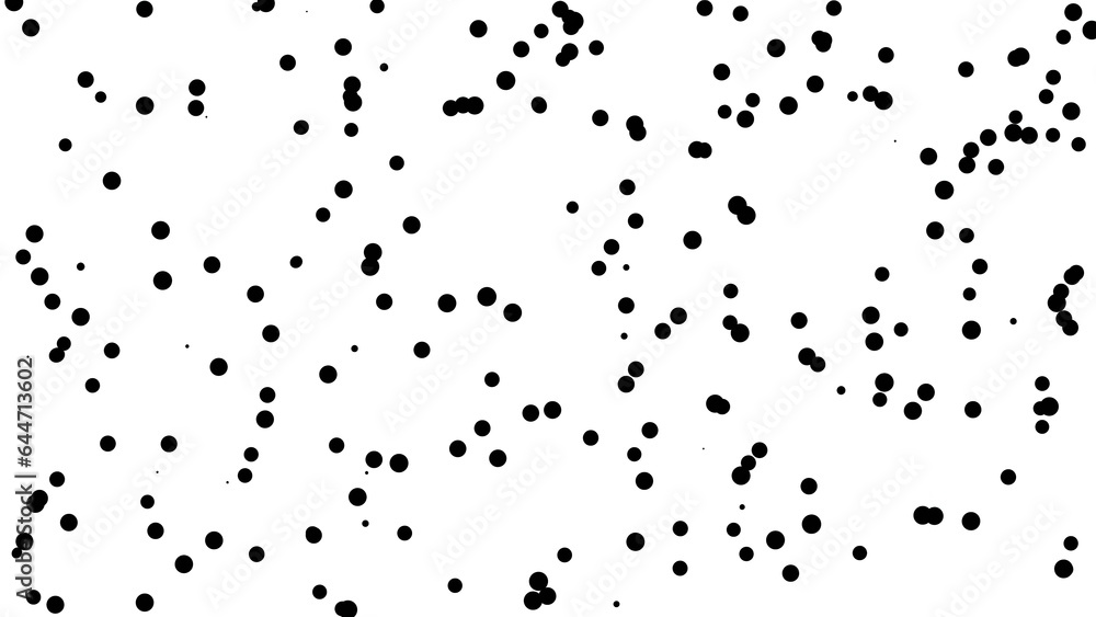 Beautiful illustration of black particles on plain white background Beautiful illustration of black particles on plain white background