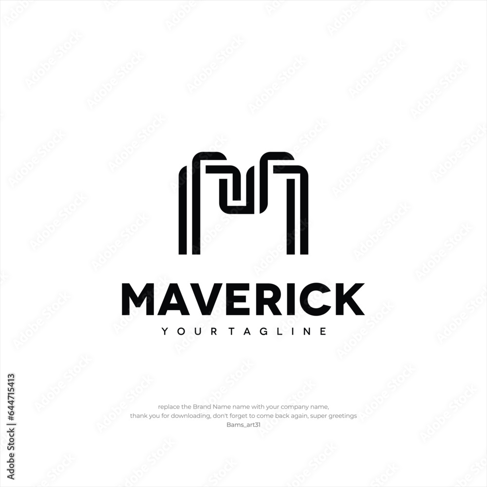 Maverick logo Letter M Design Template Premium Creative Design Business Company