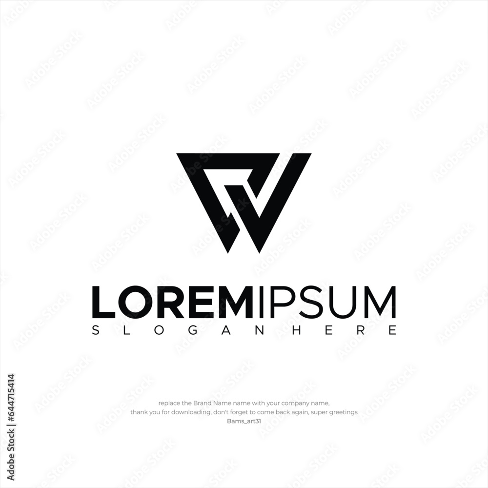Logo Letter C & V Design Template Vector Logo CV Logo Letter C & V Design Template Vector Logo CV