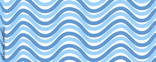 Noodle Ramen Pattern blue background. Pasta food texture spaghetti geometric. Abstarct ramen ornament. Flat vector illustartion. Wave texture background