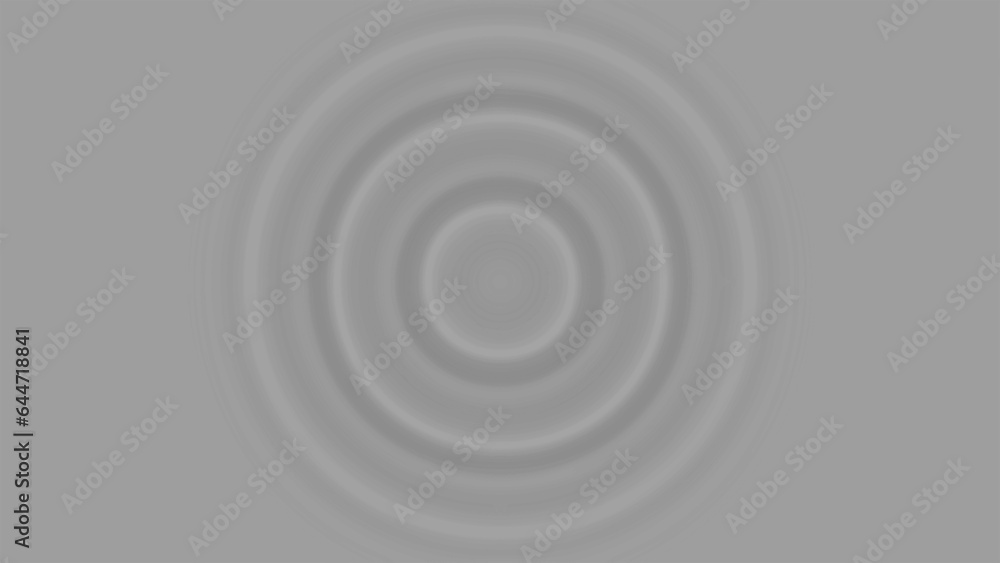water drop wave formation animation. Top view of water dropping with circle waves. Splash of concentric circles from water droplet.