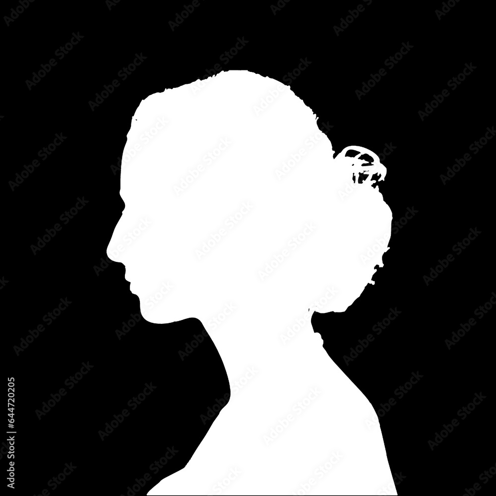 White Woman Silhouette