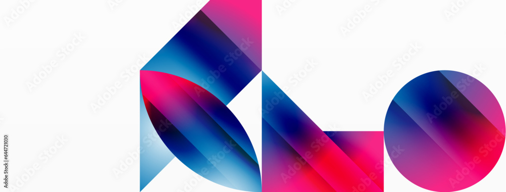 Serene gradient template. Circles and triangles mingle in minimalist perfection. Gentle fusion of forms and hues creates balanced yet captivating backdrop, embodying modern sophistication Serene gradient template. Circles and triangles mingle in minimalist perfection. Gentle fusion of forms and hues creates balanced yet captivating backdrop, embodying modern sophistication