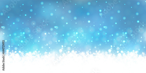 クリスマス　雪　冬　風景　背景
