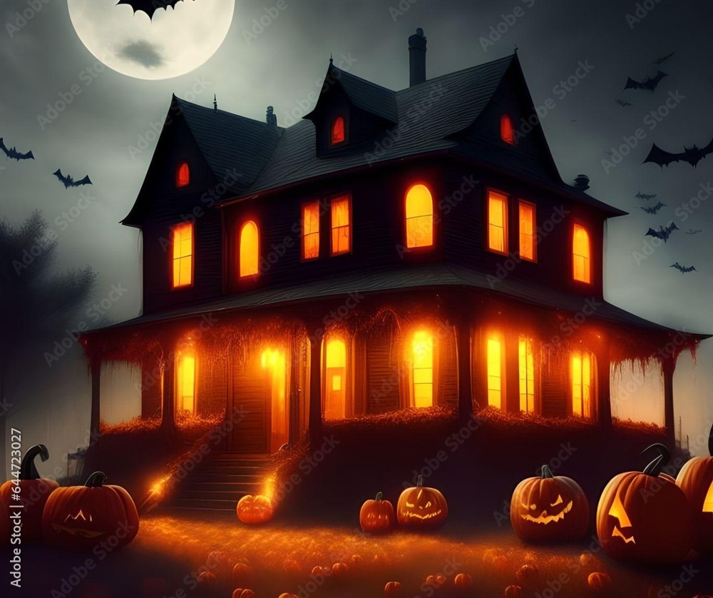 Spooky 3D illustrations, Halloween, Spooky 