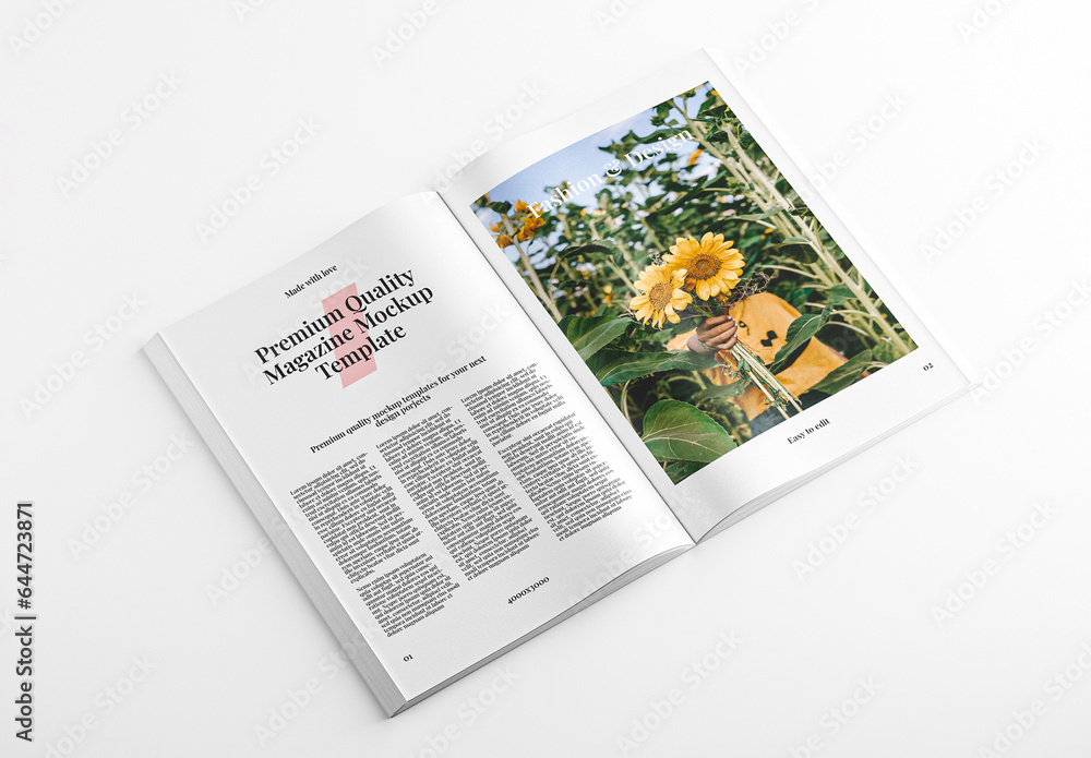 Magazine Mockup Stock Template | Adobe Stock