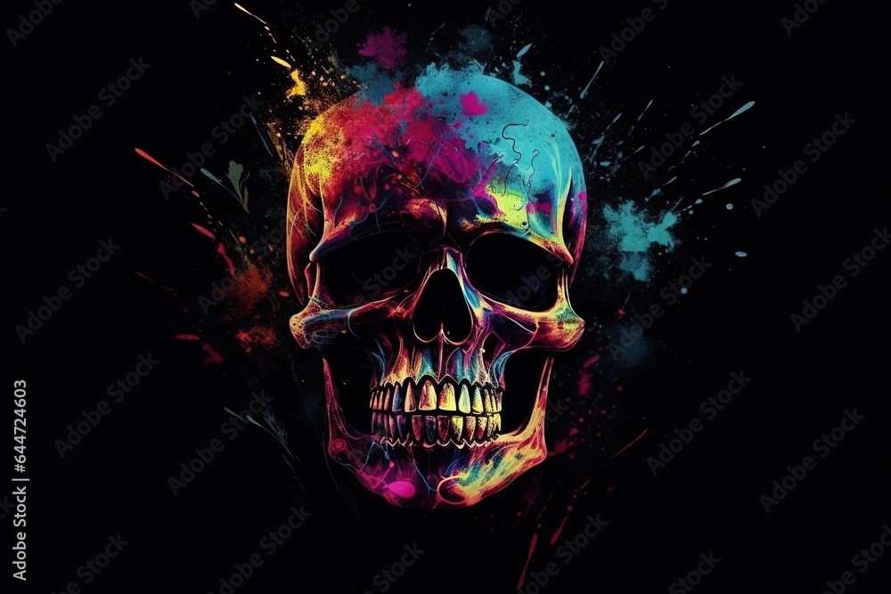 skull abstract background skull abstract background