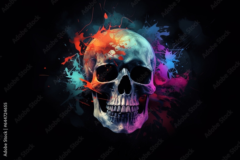 skull abstract background skull abstract background