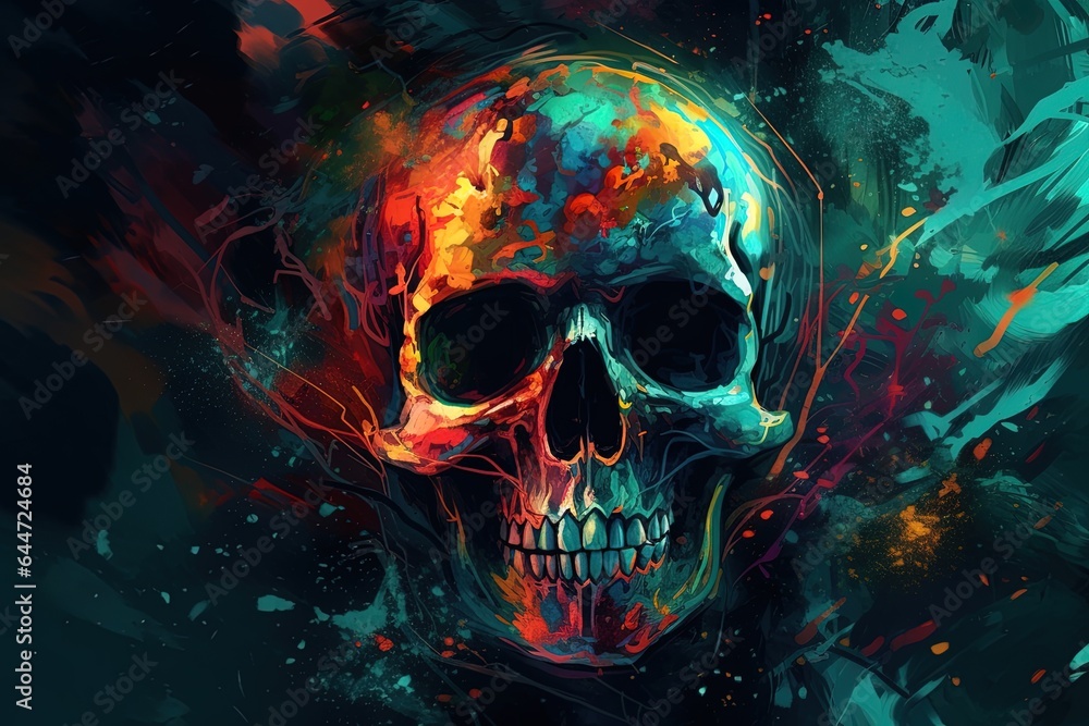 skull abstract background skull abstract background