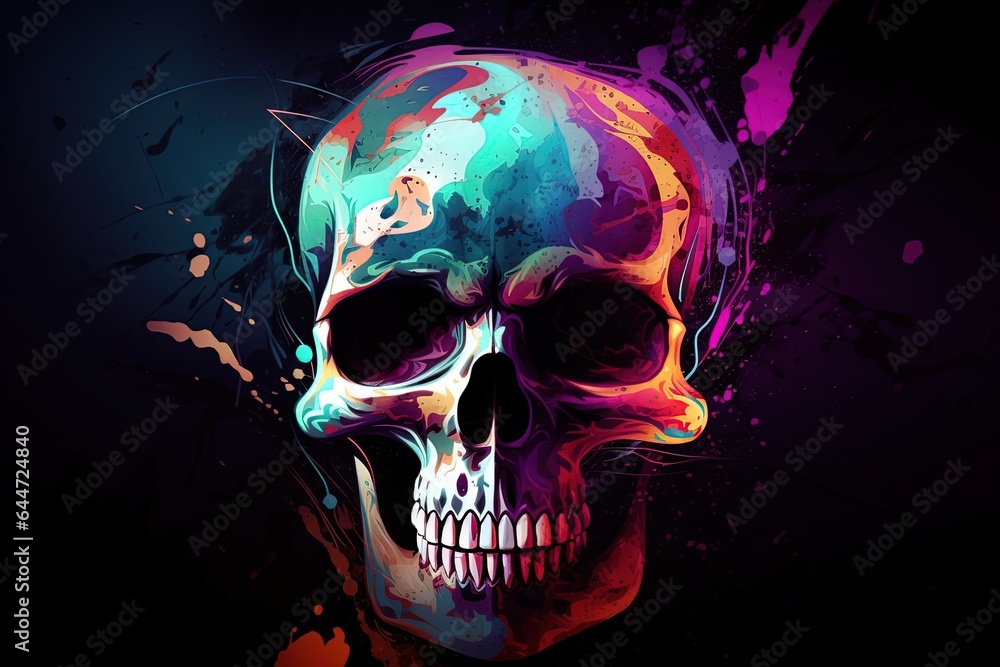 skull abstract background skull abstract background