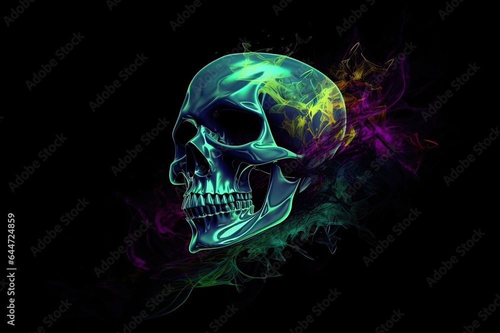 skull abstract background skull abstract background