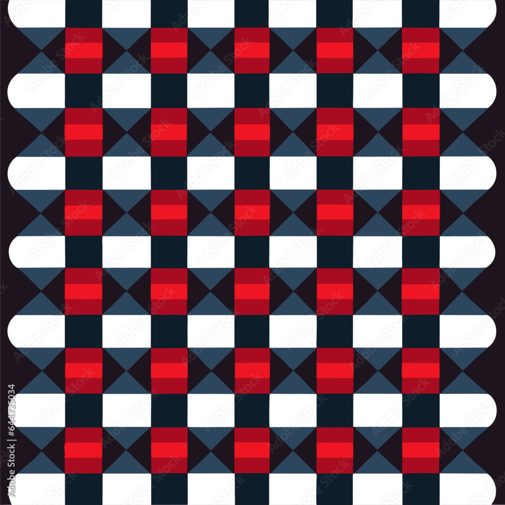 Fototapeta premium plaid checked pattern seamless fabric textured background modern design vector illustration