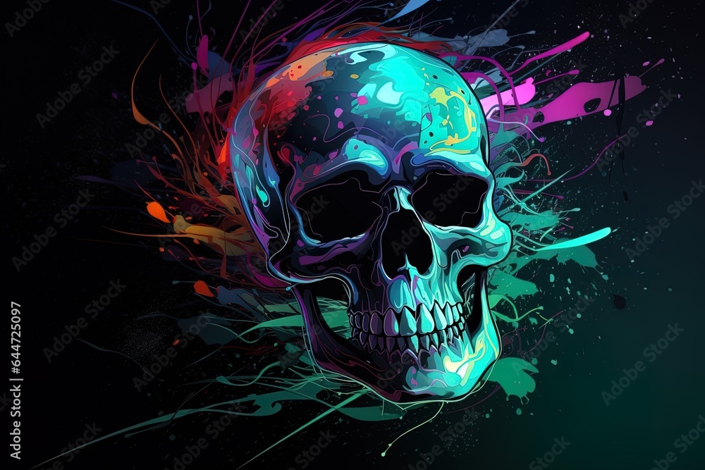 skull abstract background skull abstract background