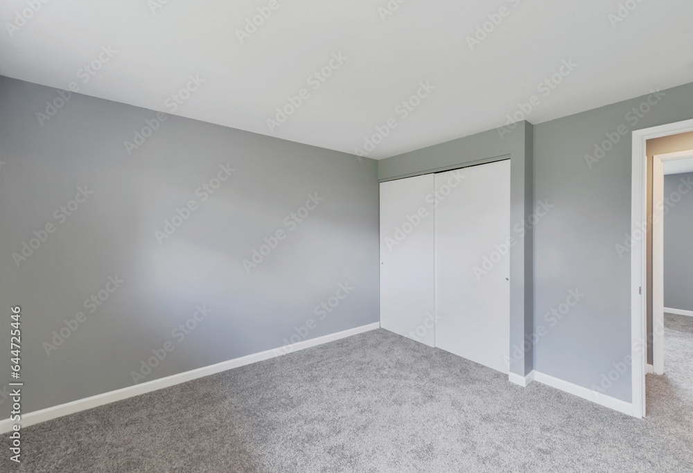 Obraz premium Modern residential empty bedroom interior