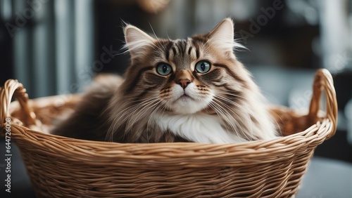 cat in a basket © Crimz0n