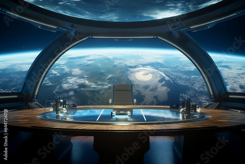 An Office With a Broad View of Planet Earth