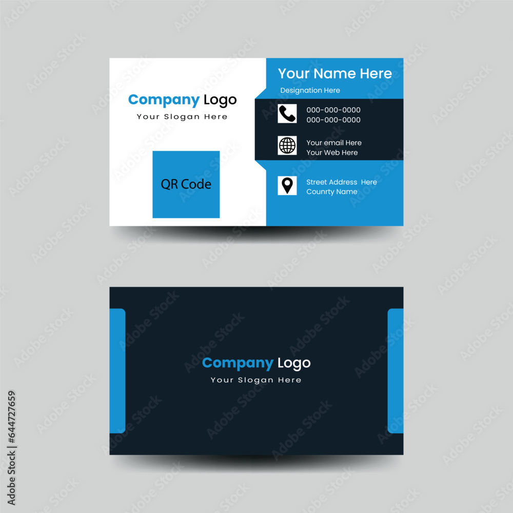 Modern and simple business card design ,business card template. Modern and simple business card design ,business card template.