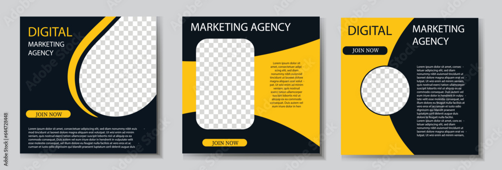 Digital Marketing Social Media Post Banner Template. Digital Marketing Social Media Post Banner Template.