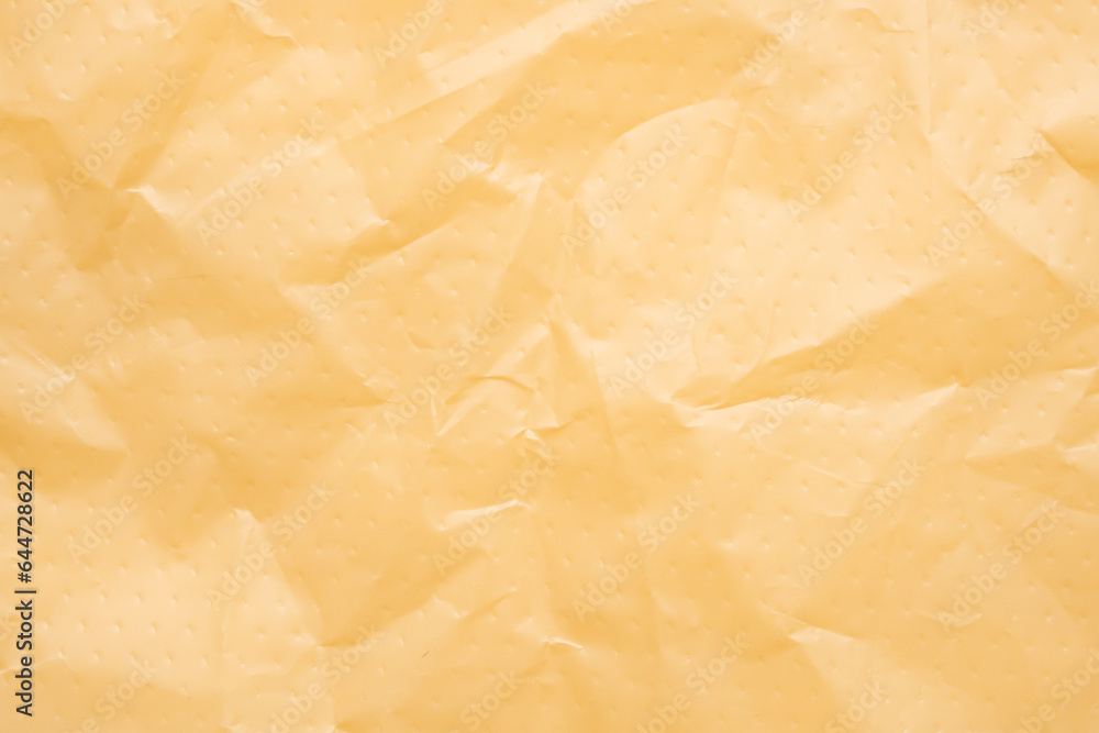 Fototapeta premium Orange plastic bag texture background