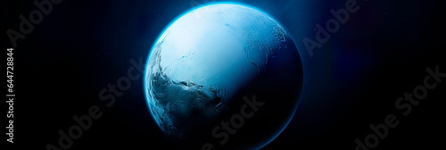 Wallpaper Mural Pluto with its tenuous blue atmosphere, showcasing its unique atmospheric properties. Torontodigital.ca