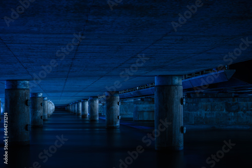 Photography under the central bridge in stockholm