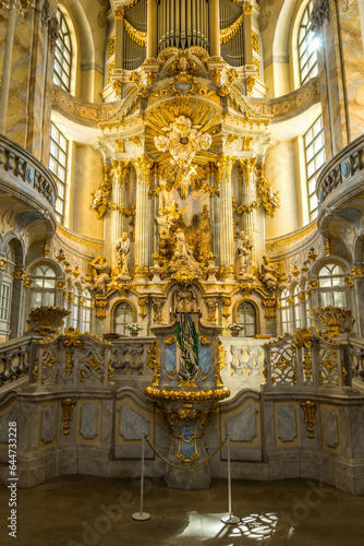 The Dresden Frauenkirche (Church of Our Lady) is a Lutheran church in Dresden, the capital of the German state of Saxony