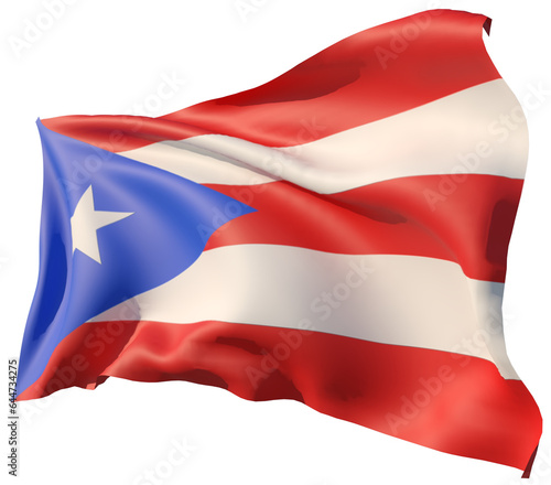 flag of puerto rico photo