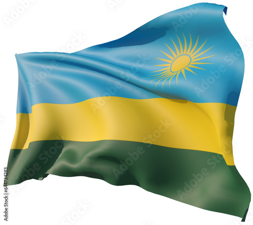 flag of rwanda photo