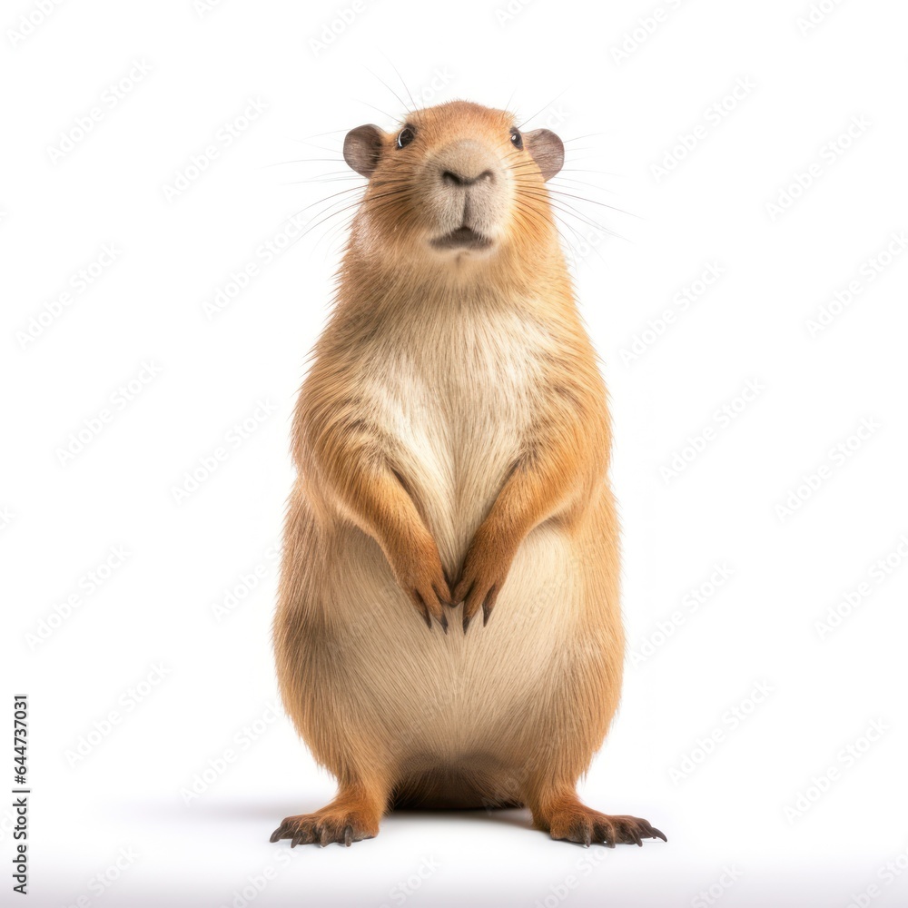 funny capybara expression on white background funny capybara expression on white background