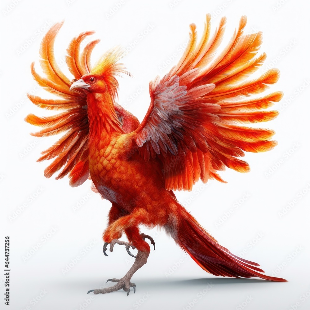 phoenix bird with flame around phoenix bird with flame around