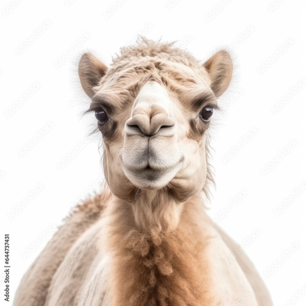 Obraz premium camel isolated on white
