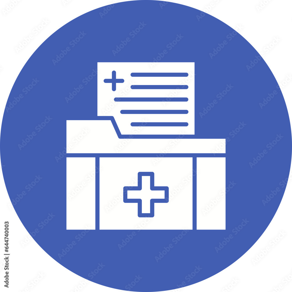 Obraz premium Medical File Icon