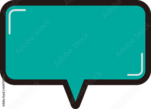 말풍선 벡터 일러스트 디자인