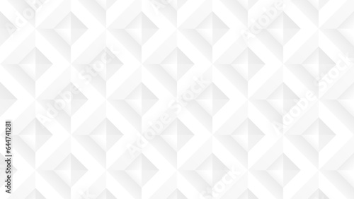 Abstract white and gray gradient geometric mosaic background template