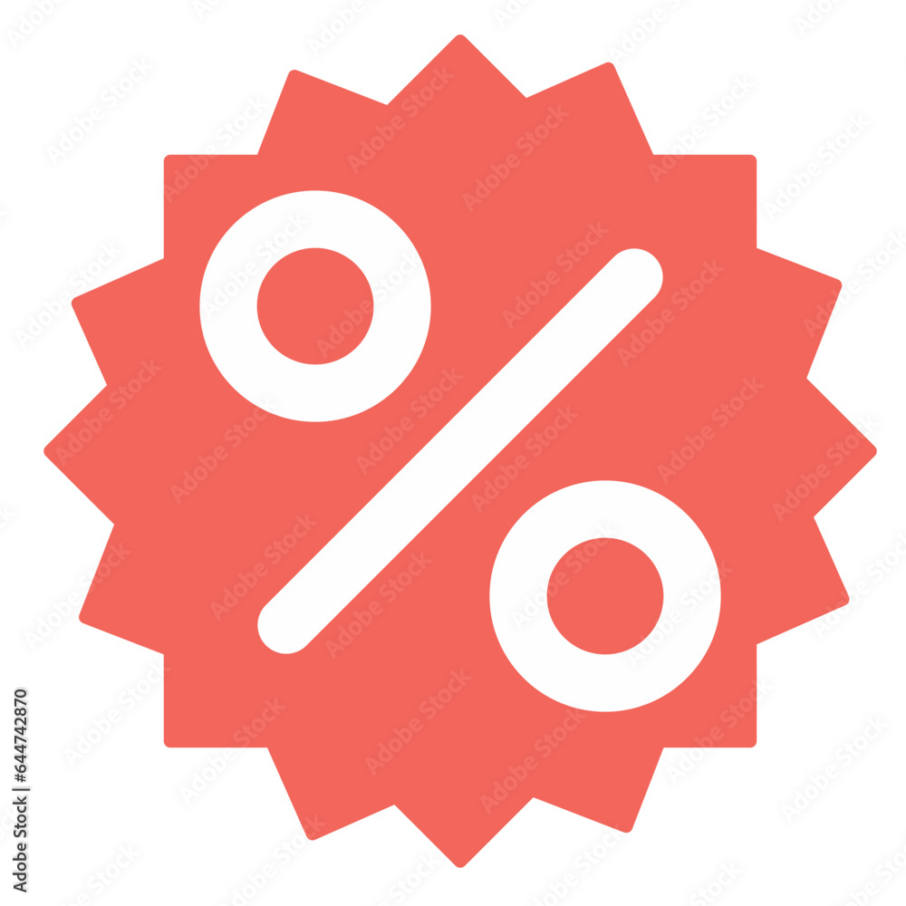 discount icon with red color background discount icon with red color background