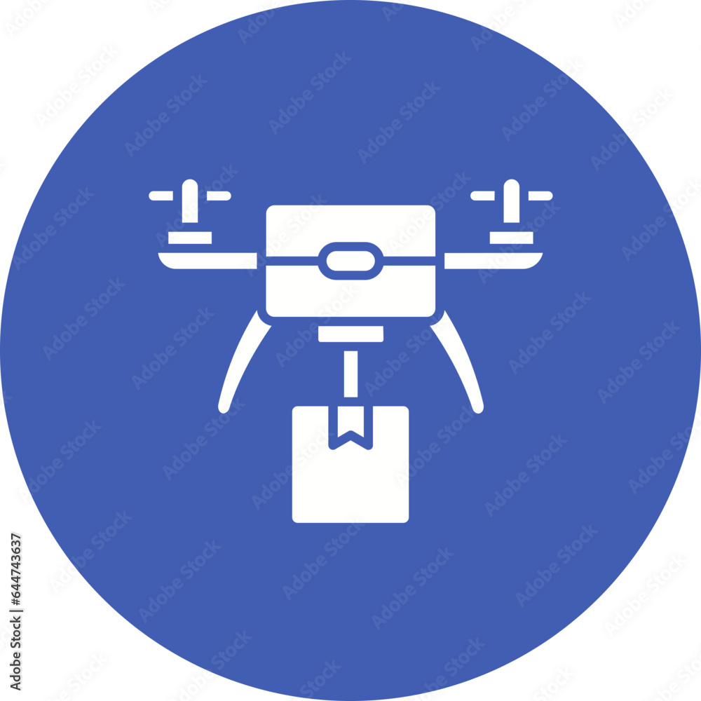 Obraz premium Drone Delivery Icon