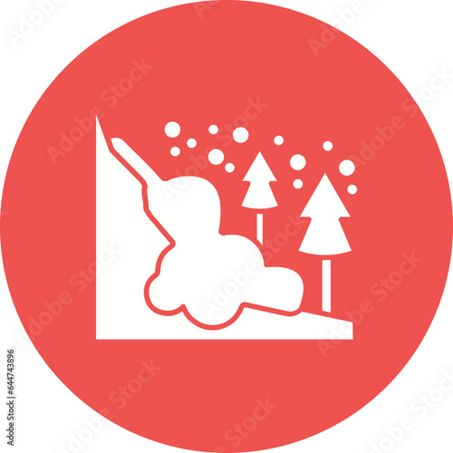 Snow Avalanche Icon