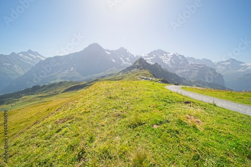 Pictures taken in the bernese oberland switzerland on the Mannlichen which is 2342 m high. The mountain offers fantastic views. 