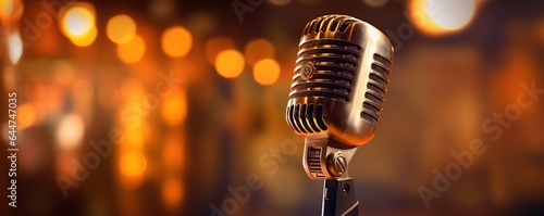microphones on stage for the contestants
