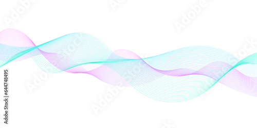 Abstract colorful blue, pink blend wave lines and technology background. Modern colorful flowing wave lines and glowing moving lines. Futuristic technology and sound wave lines background.