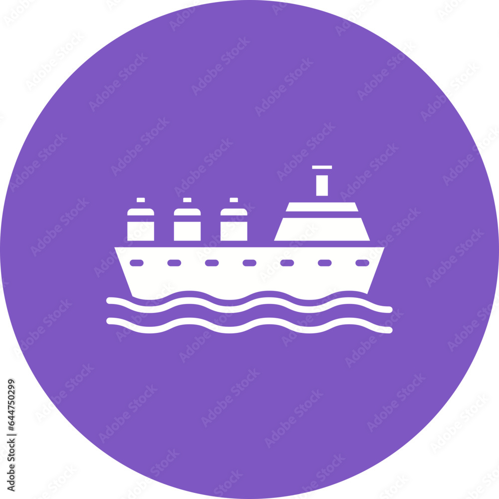 Obraz premium Oil Ship Icon